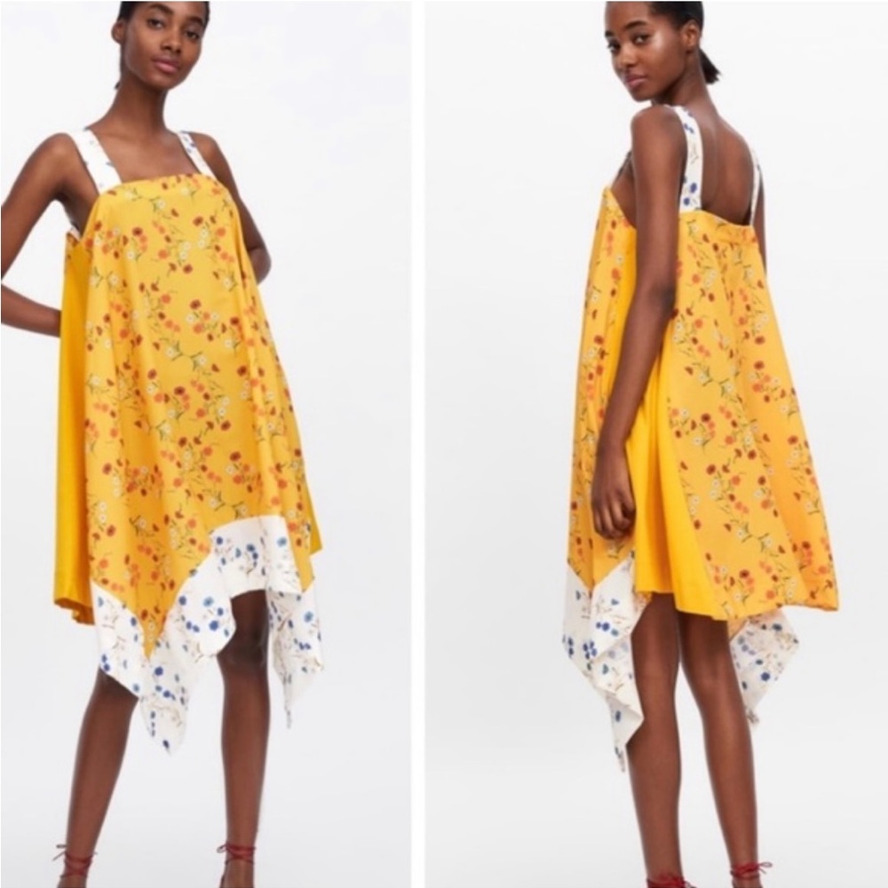 Zara floral print dress size M
